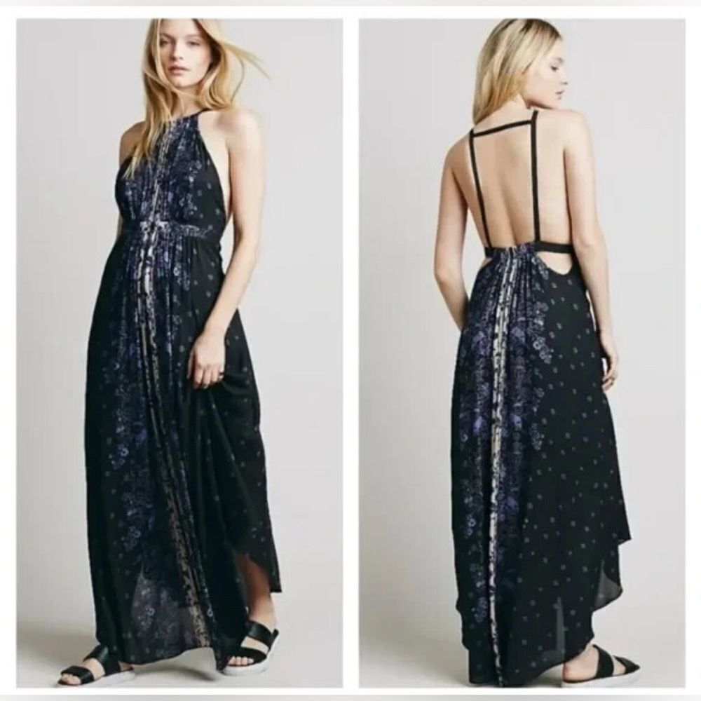 FP Caught in the Moment Printed Cutout Maxi Dress - Picture 2 of 2